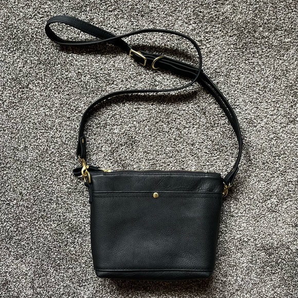Ellie Jane Etsy Joey Crossbody Bag Black Leather - Picture 2 of 7